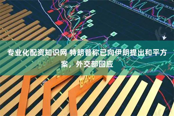 专业化配资知识网 特朗普称已向伊朗提出和平方案，外交部回应